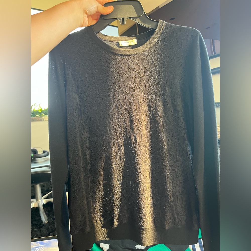 EQUIMENT BLACK SWEATER